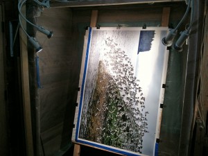 Image ready for spraying in booth.